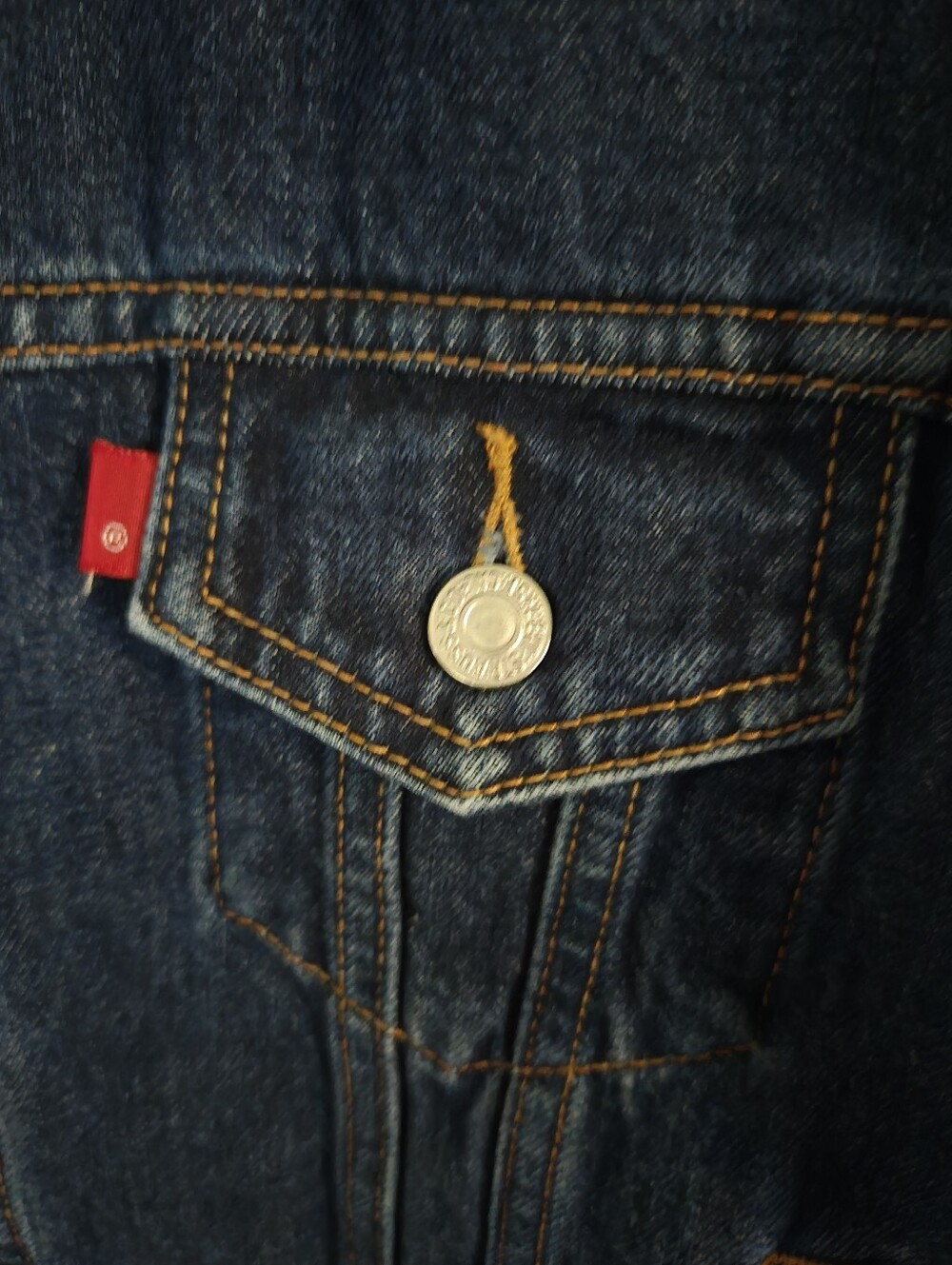 Vintage Levi's Dark Indigo Denim Jacket - Dark Wash- Navy Blue - Picture 2 of 9
